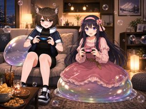 Anime Condo Duo Gaming Scene