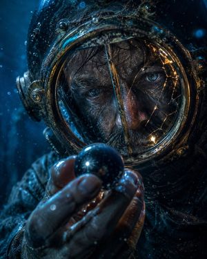 Deep-Sea Diver Artifact Close-Up