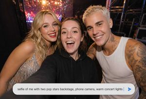 Backstage Pop Star Selfie