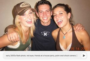 Early 2000s Party Photo UI