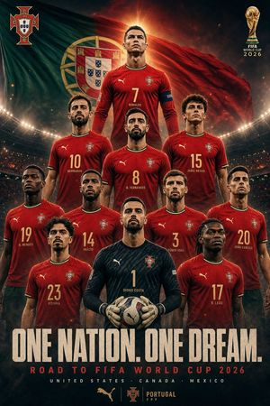 Portugal World Cup Squad Poster