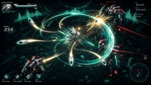 Cyber Angel Mecha Battle HUD