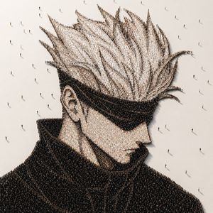 Crowd-Built Anime Portrait