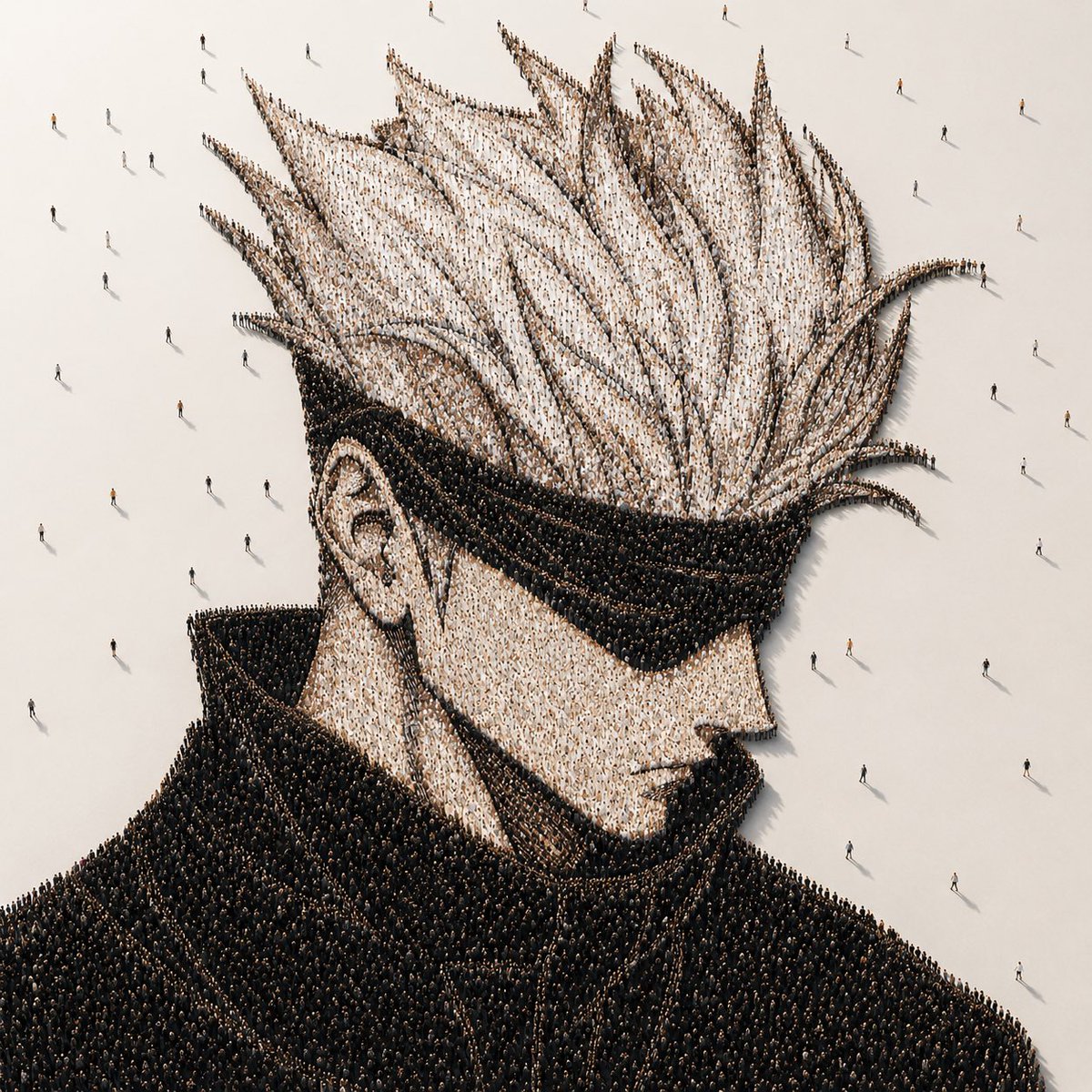 Crowd-Built Anime Portrait