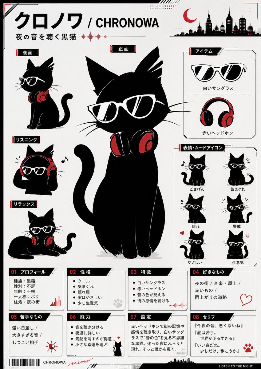 Chronowa Black Cat Character Sheet