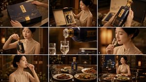 Cinematic Baijiu 9-Panel Storyboard