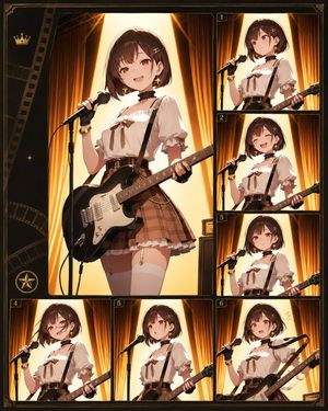 Anime Idol Guitarist Contact Sheet