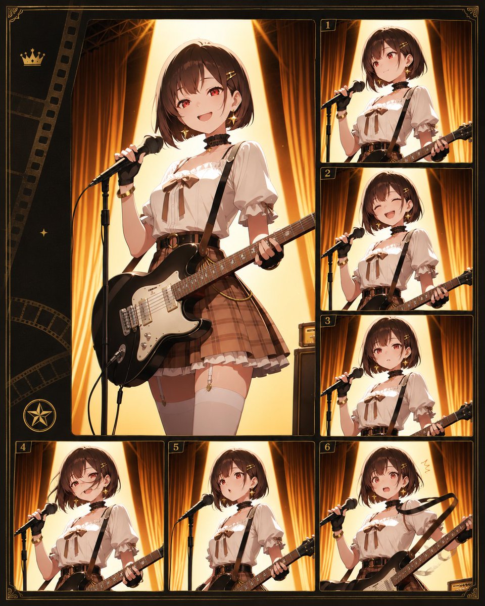 Anime Idol Guitarist Contact Sheet
