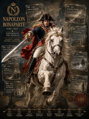 Napoleon Historical Timeline Poster
