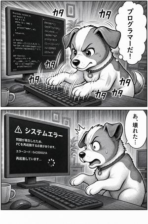 Dog Programmer Manga Comic