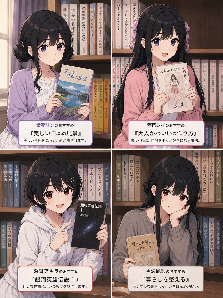 Four-Panel Anime Book Recommendations