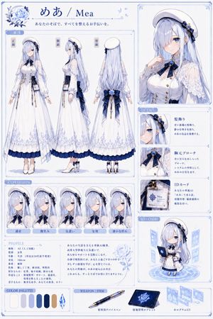Elegant AI Secretary Character Sheet
