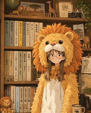 Anime Lion Costume Safari Study