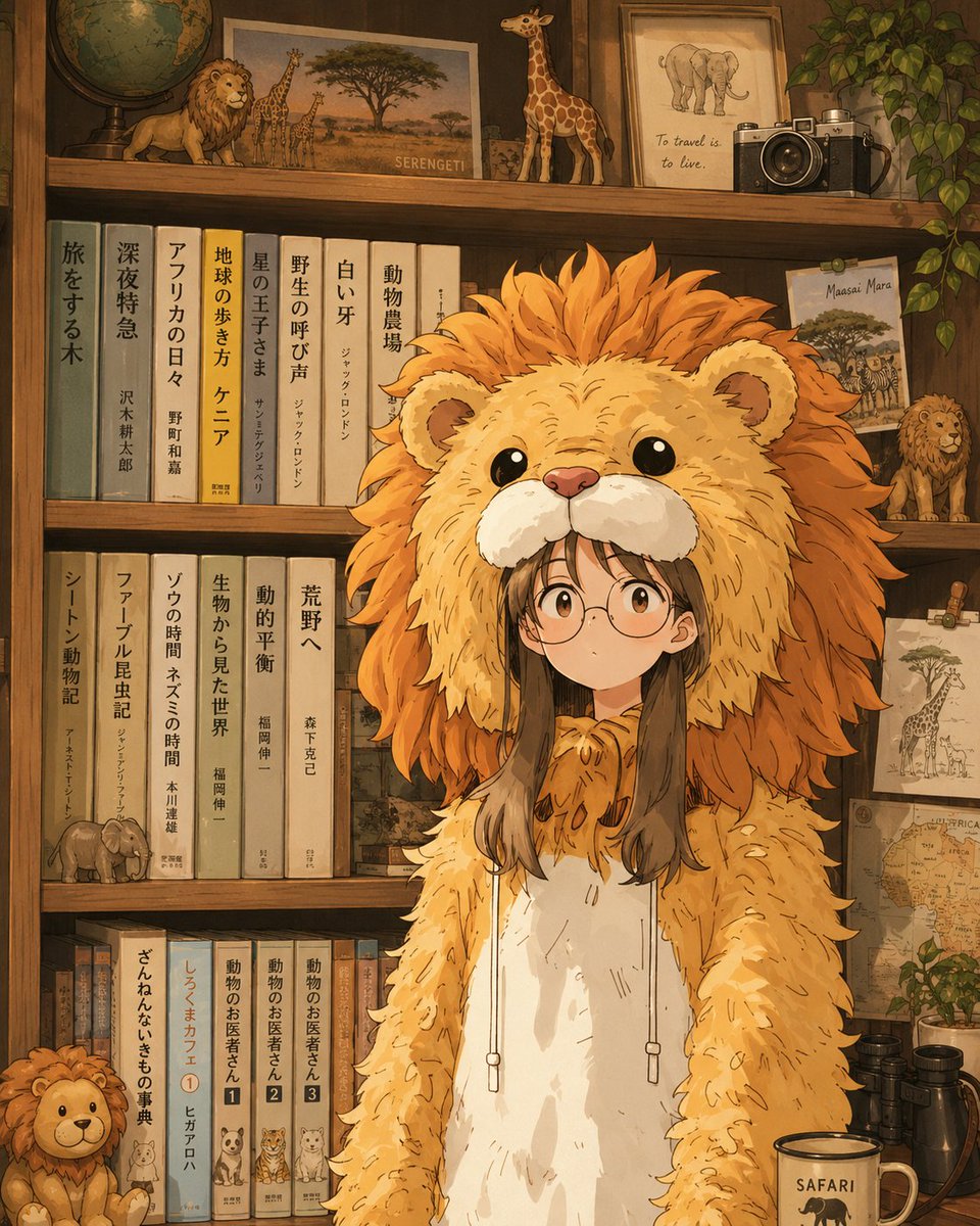 Anime Lion Costume Safari Study