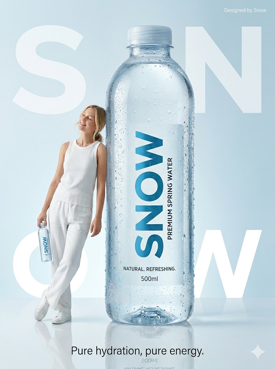 E-commerce Main Image - Minimalist Water Commercial Photography - Image 1
