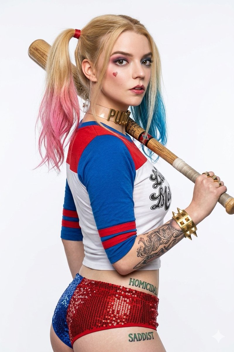 Sample output image for Harley Quinn Cosplay Enhancer
