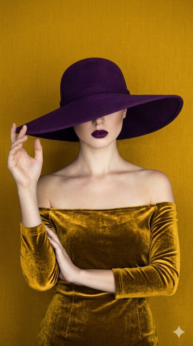Sample output image for Minimalist Gold Velvet Portrait