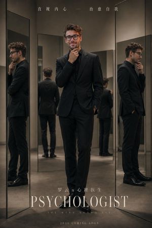 Minimalist Studio Mirror Portrait