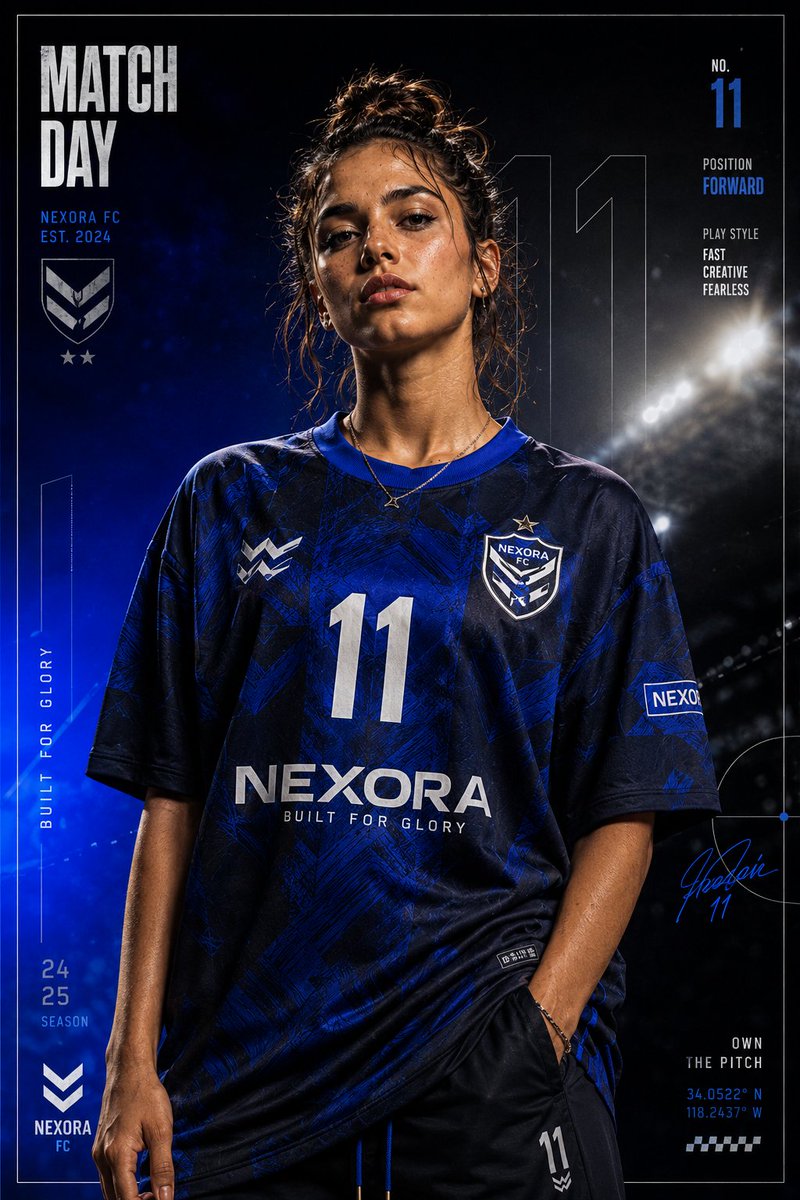 Premium Footballer Studio Portrait example 2