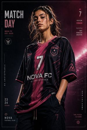 Premium Footballer Studio Portrait