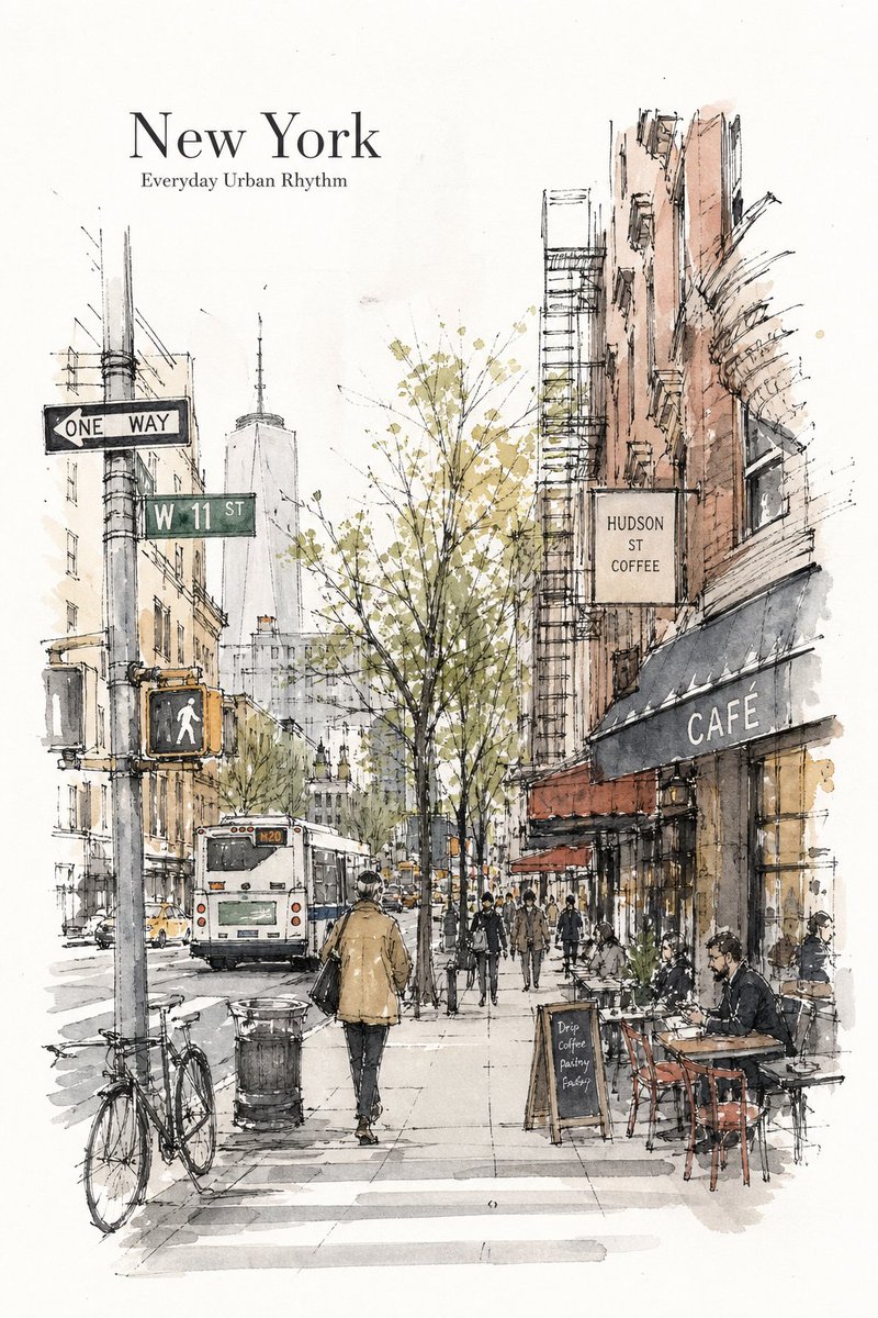 Tokyo Minimalist Urban Sketch Poster example 2