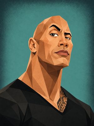 Low-Poly Geometric Celebrity Caricatures