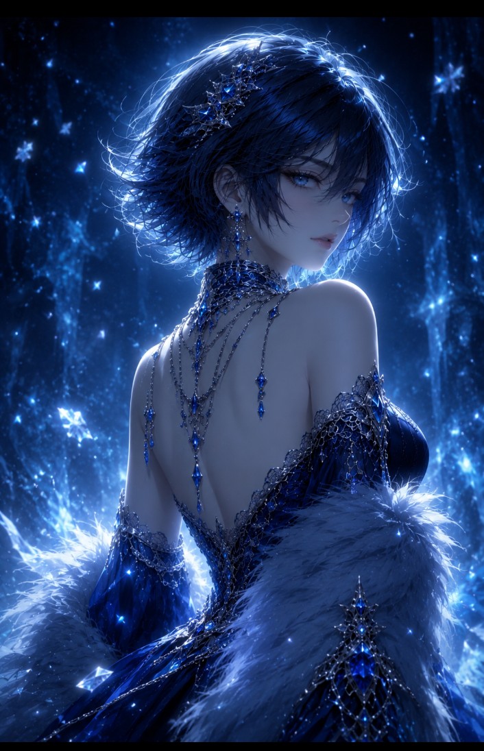 Dark Fantasy Anime Gothic Portrait example 2