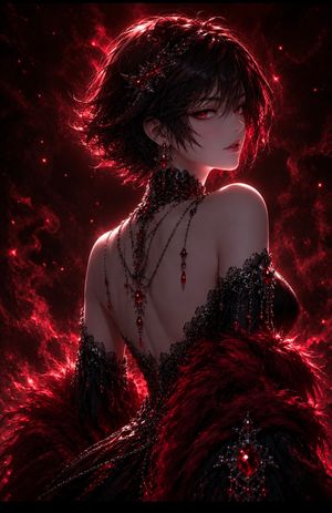 Dark Fantasy Anime Gothic Portrait