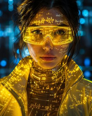 Cyber-Aesthetic Neon Portrait