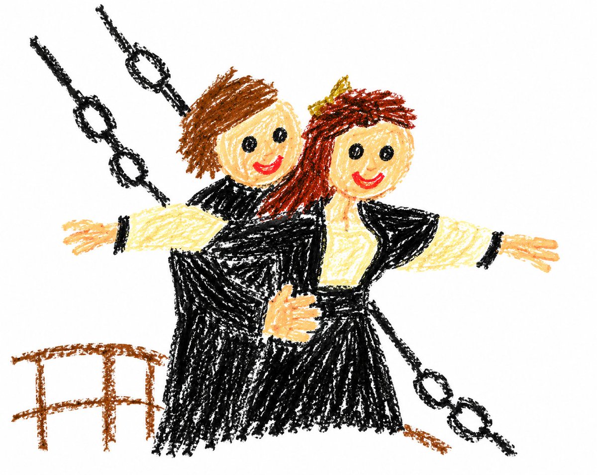 Crayon Style Clumsy Drawing example 2