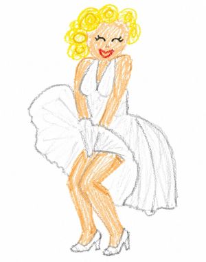Crayon Style Clumsy Drawing