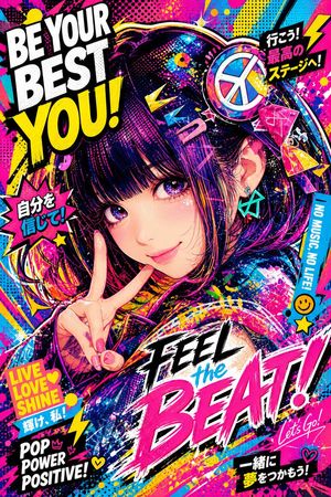 Energetic Pop Art Poster