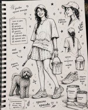 Ink Sketchbook Zine Illustration