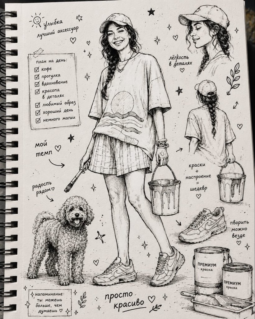 Ink Sketchbook Zine Illustration