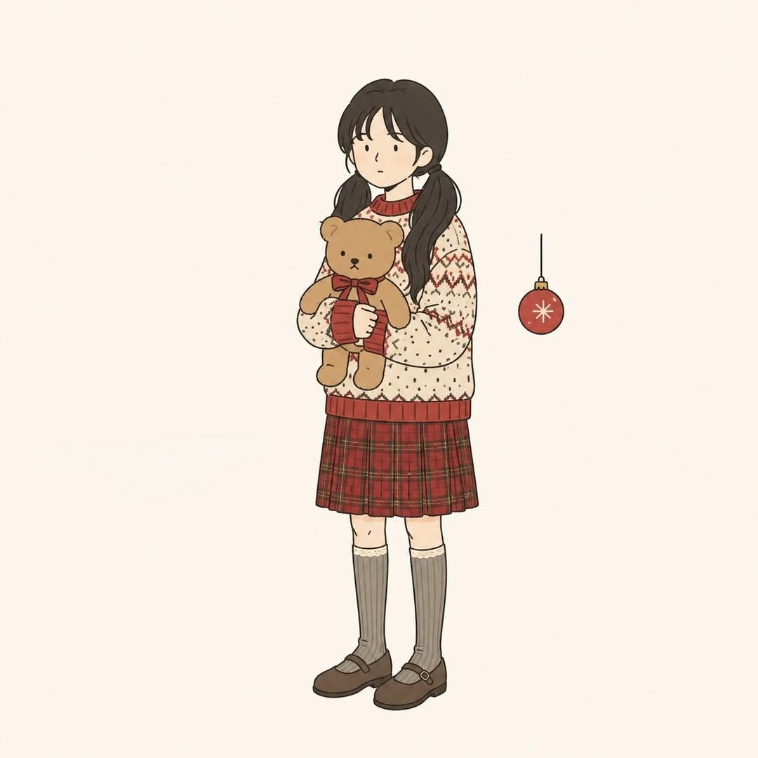 Minimal Comic Style Greeting Card reference image 1