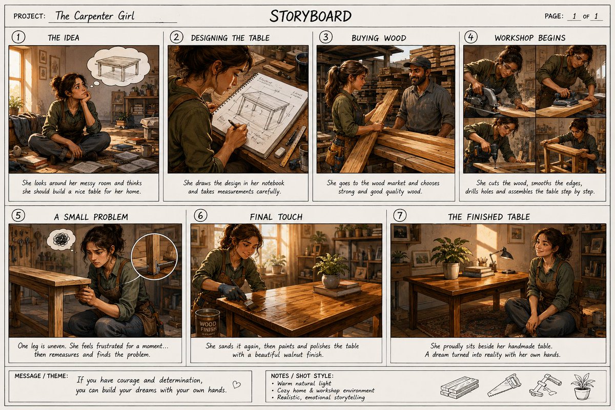 Professional Cinematic Film Storyboard
