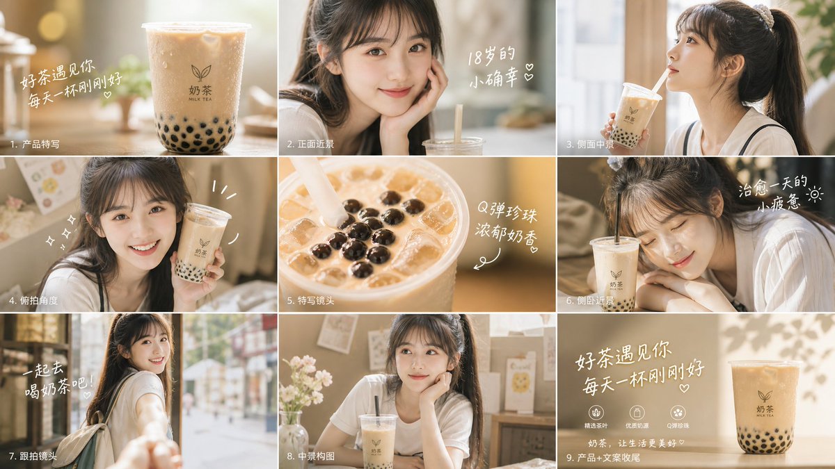 Milk Tea Commercial Storyboard