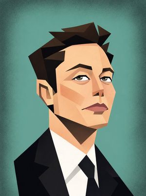 Cubist Vector Caricature Portraits