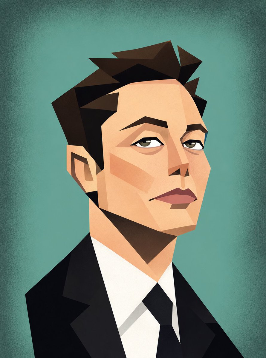 Cubist Vector Caricature Portraits