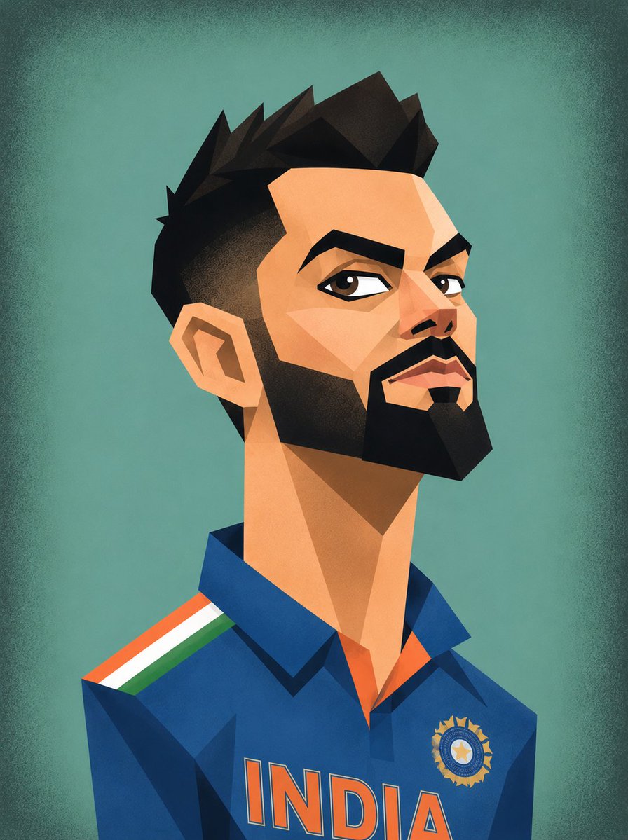 Cubist Vector Caricature Portraits example 3