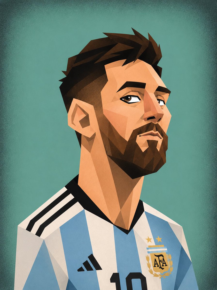 Cubist Vector Caricature Portraits example 4