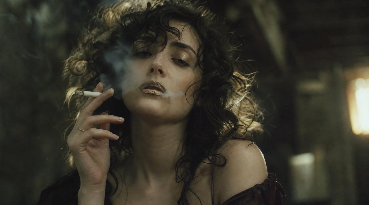 Cinematic Smoking Portrait With Censored Face
