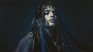 Dark Veiled Couture Portrait