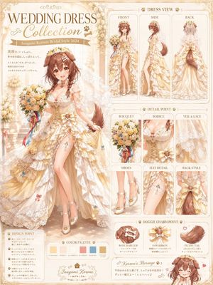 Anime Wedding Dress Character Sheet