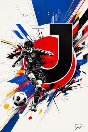 Dynamic J.League Soccer Poster