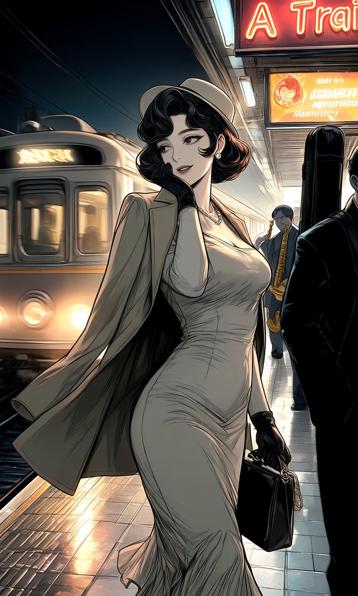 Anime Subway Fashion Noir