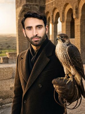Cinematic Falconer Portrait