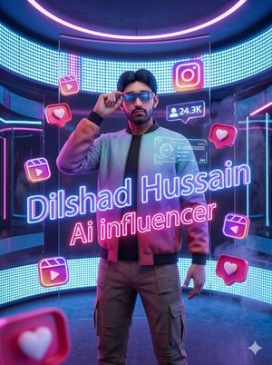 Neon AI Influencer Studio Ad
