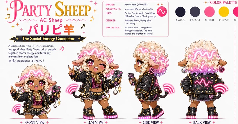 Party Sheep 角色设定表