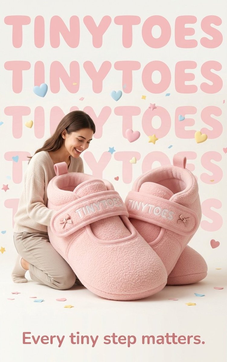 TinyToes Giant Baby Shoes Ad